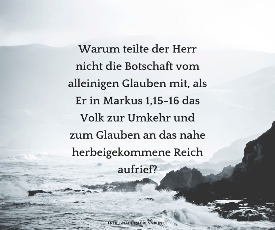 Warum findet sich die Botschaft von Johannes 3,16 nicht bei Matthäus, Markus und Lukas?