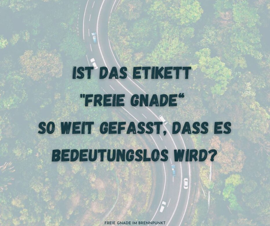 Wer ist laut GES ein Anhänger der Theologie der freien Gnade?
