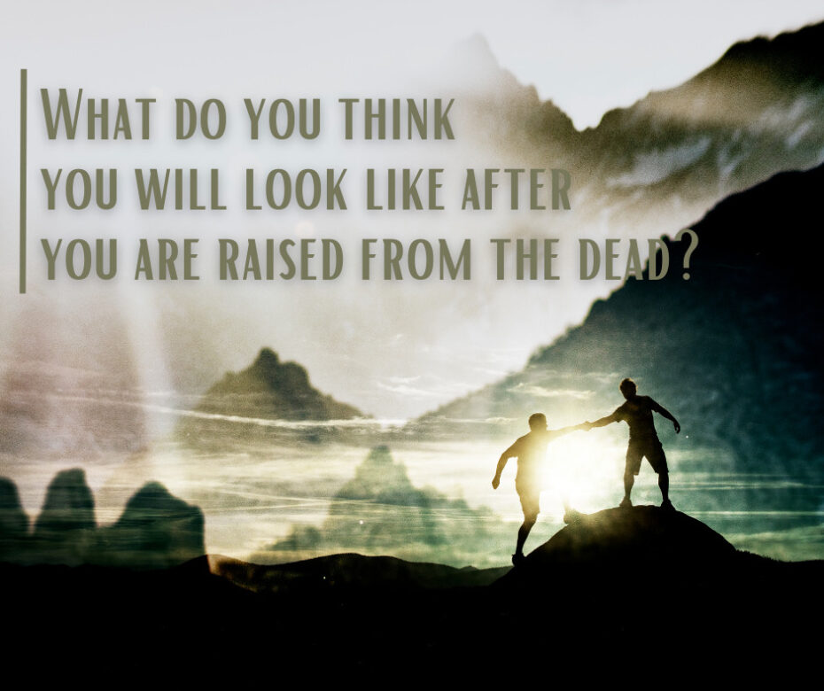 What do you think you will look like after you are raised from the dead