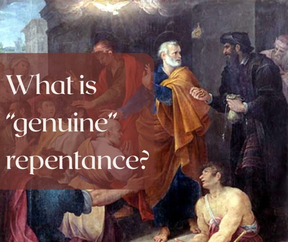 What is “genuine” repentance