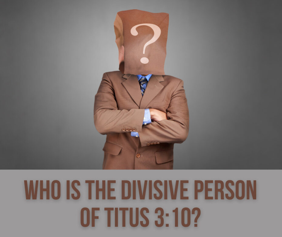 Who is the divisive person of Titus 310