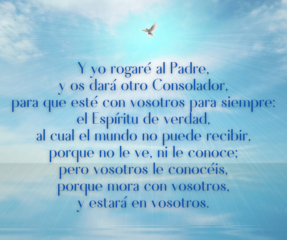 Y yo rogaré al Padre, y os dará otro Consolador, para que esté con vosotros para siempre el Espíritu de verdad,