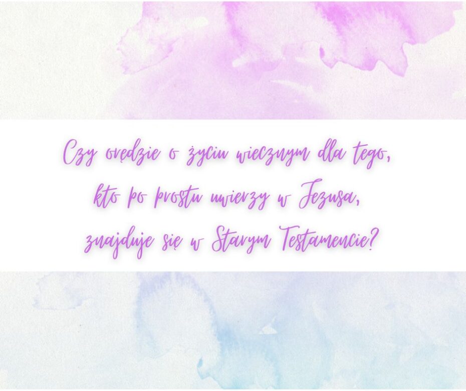 Zbawcze poselstwo przed erą Kościoła