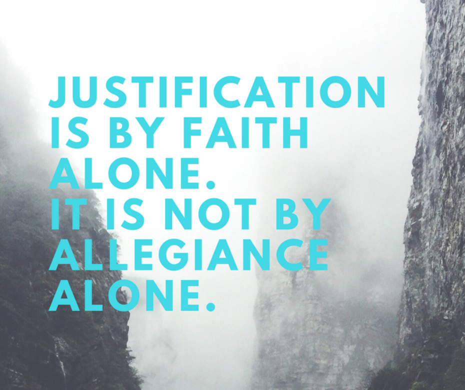 justification by faithalone
