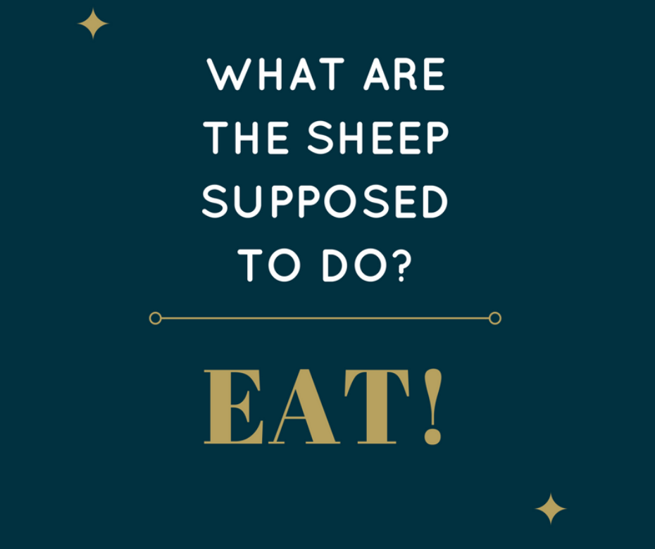what are the sheep supposed to do?