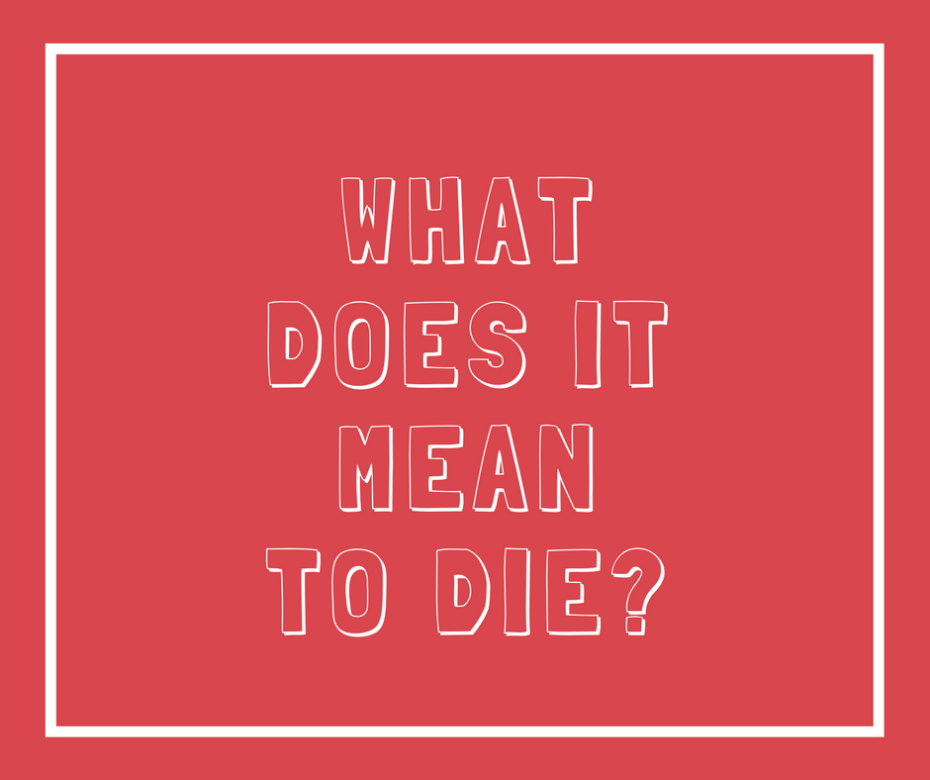 what does it mean to die_