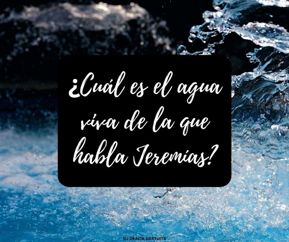 ¿Cuál es el agua viva de la que habla Jeremías