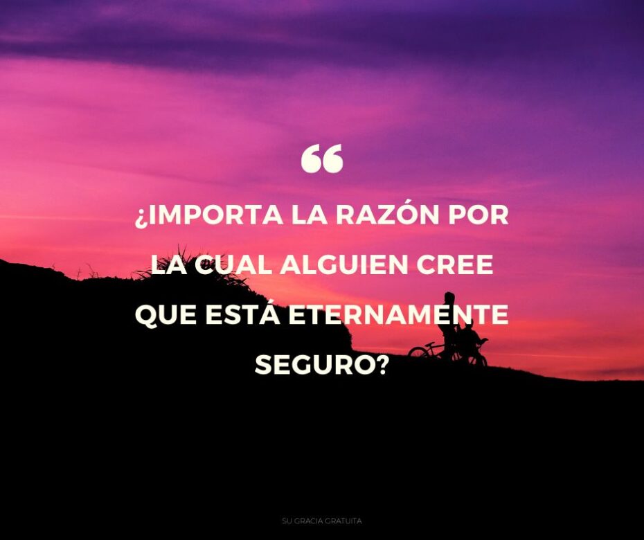 ¿Debe basarse la seguridad de la salvación en la promesa de Jesús?
