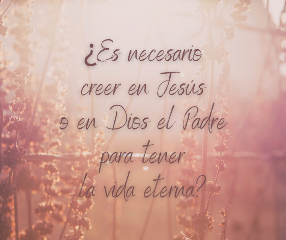¿Es necesario creer en Jesús o en Dios el Padre para tener la vida eterna