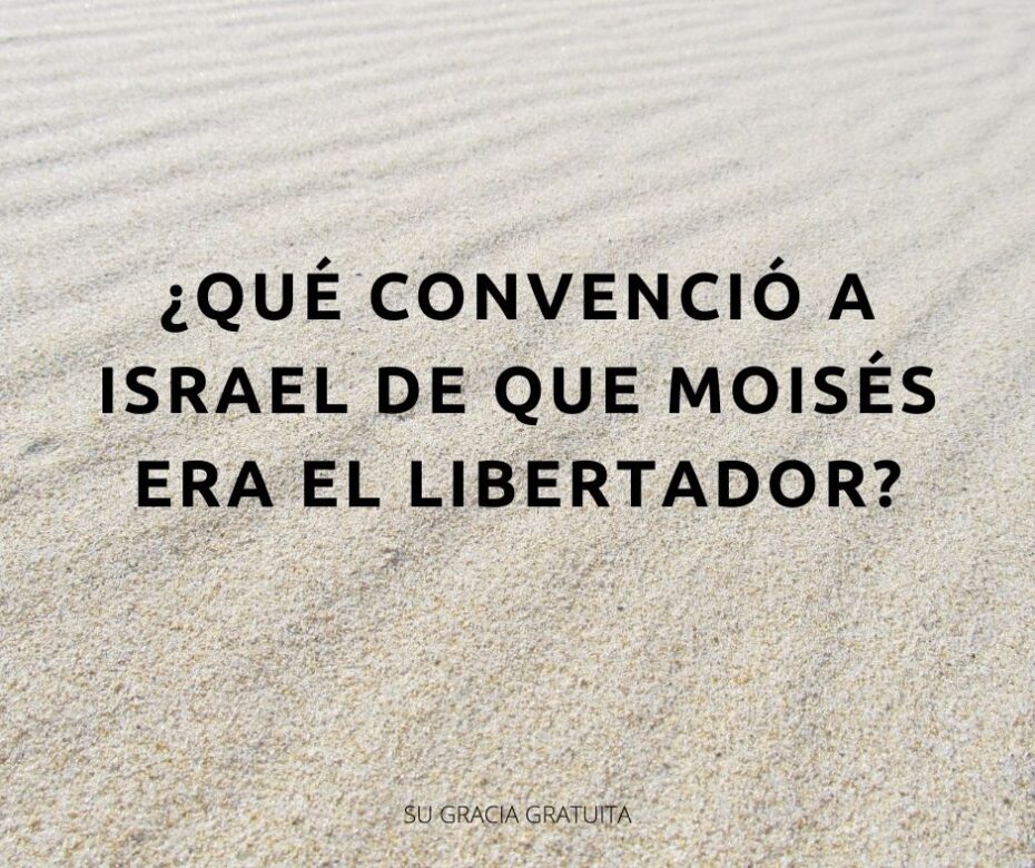 ¿QUÉ CONVENCIÓ A ISRAEL DE QUE MOISÉS ERA EL LIBERTADOR