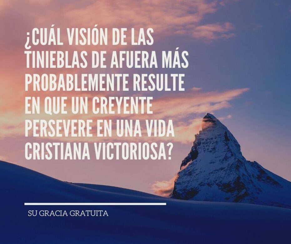 ¿Son las tinieblas de afuera un purgatorio protestante (1)