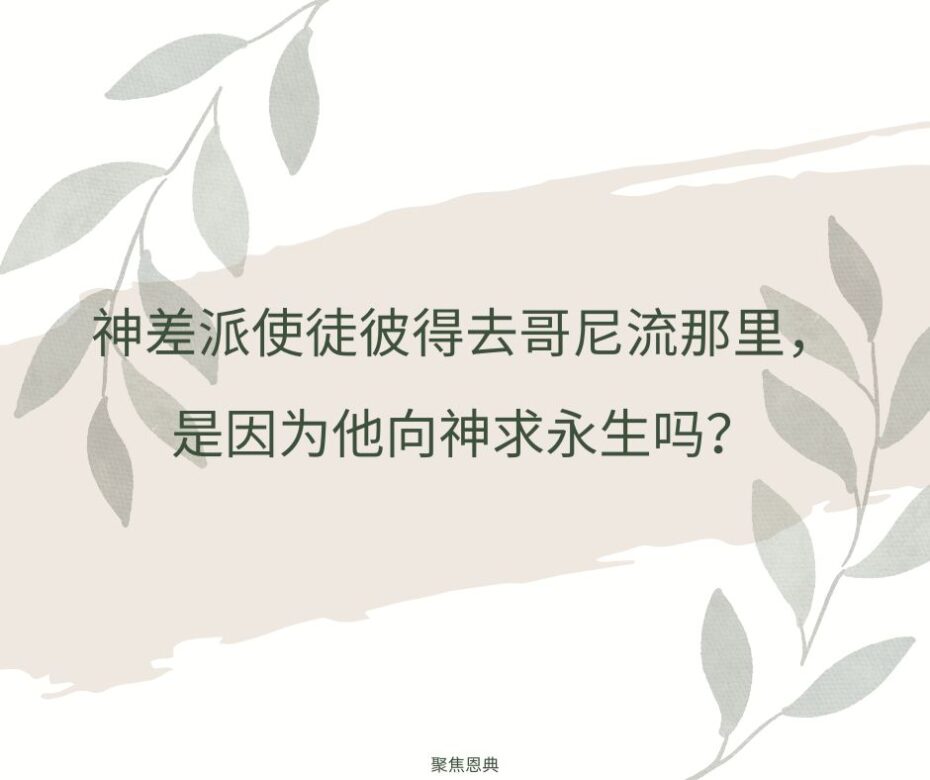 《圣经》里有人问过上帝永生的事吗