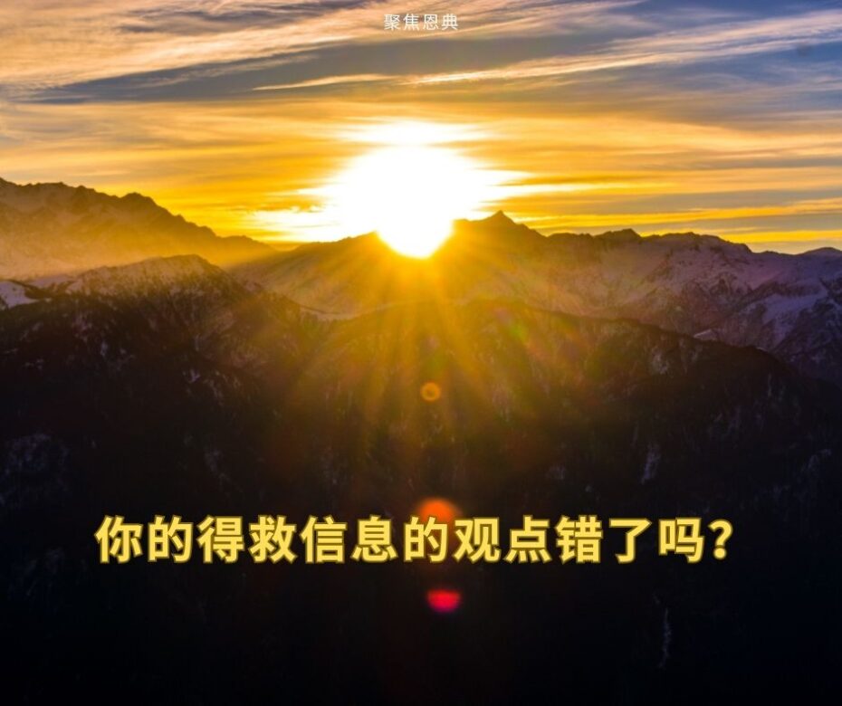 四种不同的白白恩典对救恩信息的理解