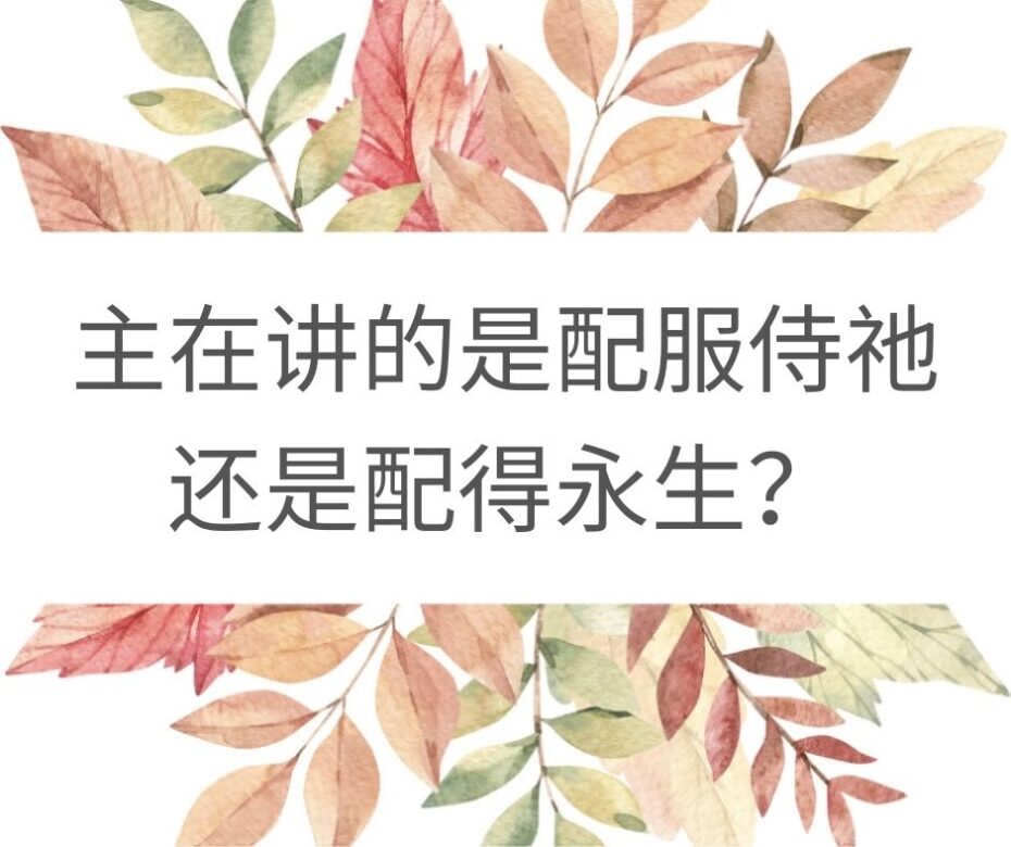 配进神的国是什么意思？